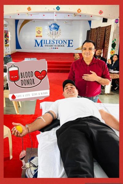 Blood donation camp , Art and Science Exhibition
