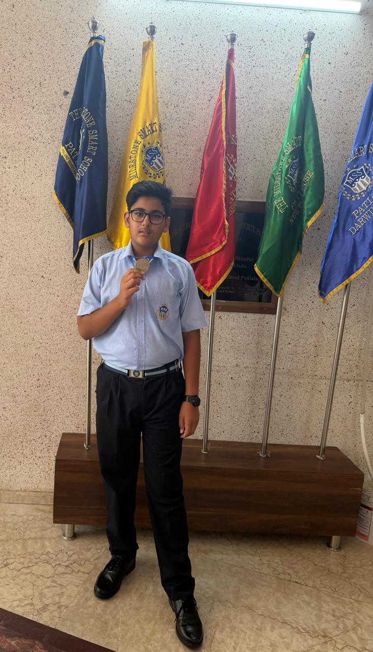 Naksh Sharma wins Silver Medal at SGFI District Level Shooting Competition